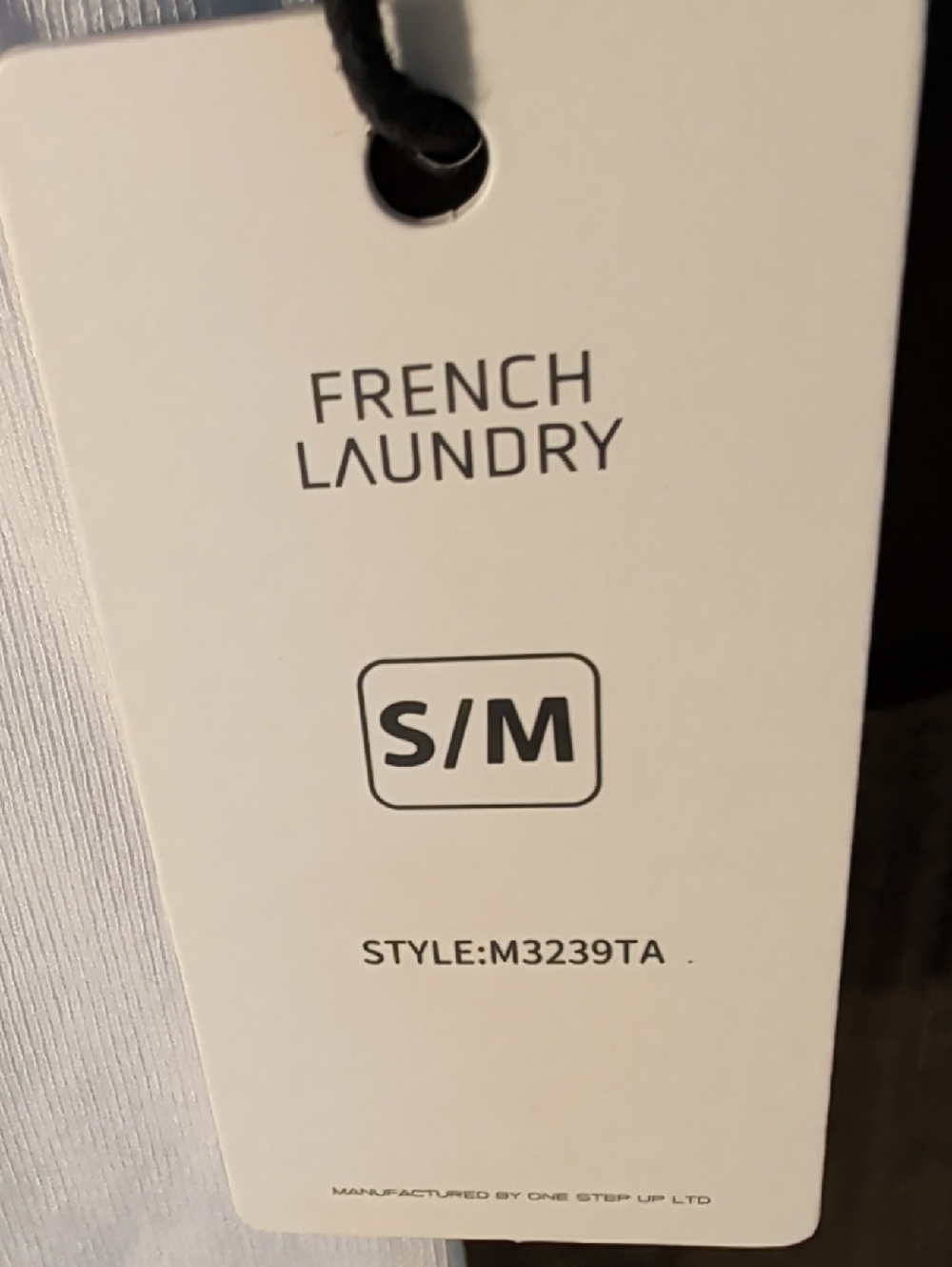 French Laundry White Woman's Ribbed Tank Size S/M - Picture 2 of 7